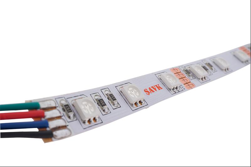 AMBER LED ŞERİT NWP 60LED/M 12V 3 ÇİPLİ(SMD5050) ŞAVK