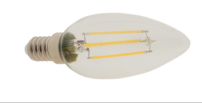 4W 220V E14 827 C37 DİMLİ FİLAMANLI BUJİ LED LAMBA ŞAVK